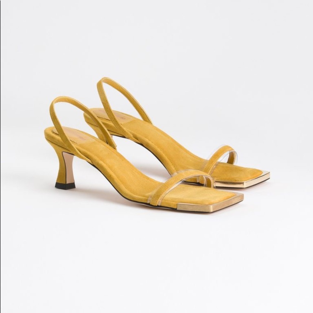 Good American Square Toe Heels